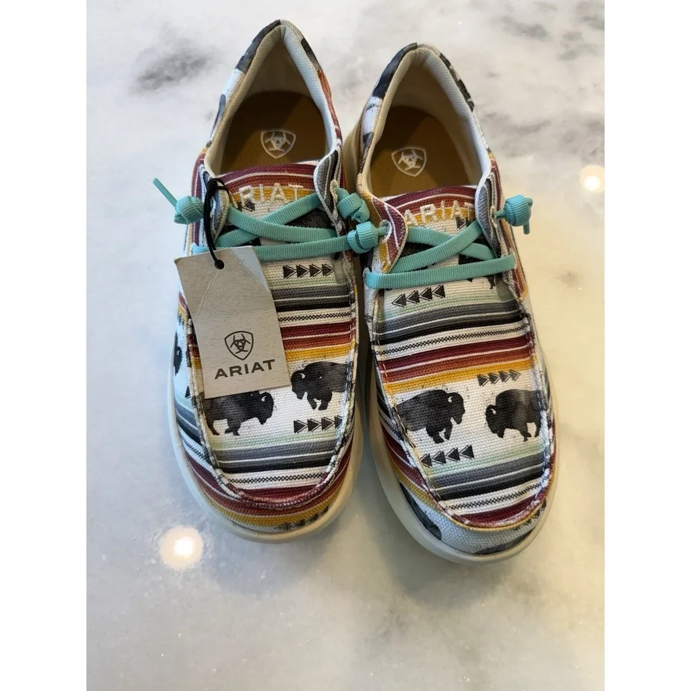 New Ariat Hilo Slip On Shoes Women's Size 7 Buffalo - Picture 2 of 6